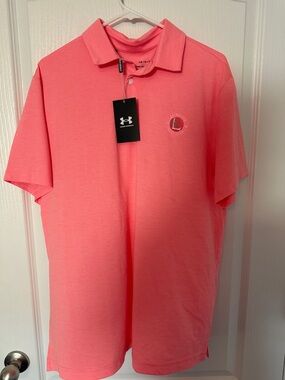 Under Armour Men’s Coral Pink Polo Shirt